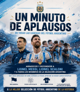 El fútbol argentino prepara un tributo a la Selección durante el Clausura y la Sudamericana