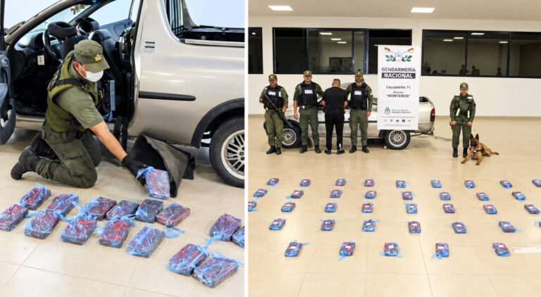 Gendarmería secuestró más de 48 kilos de cocaína ocultos en una camioneta en Tafí del Valle